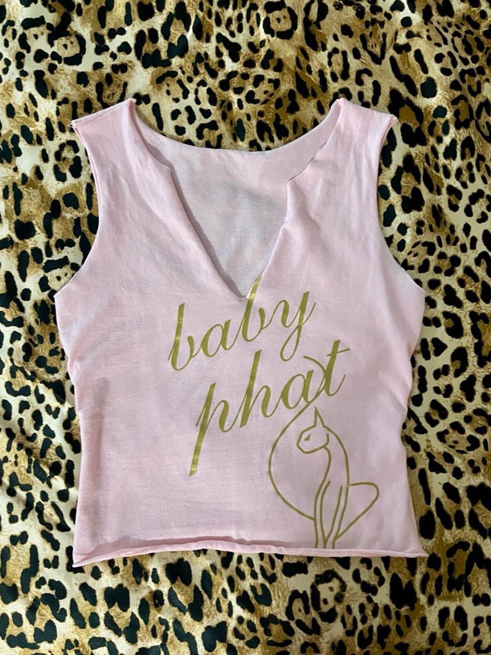 Baby Phat Pink V-Neck Crop Top